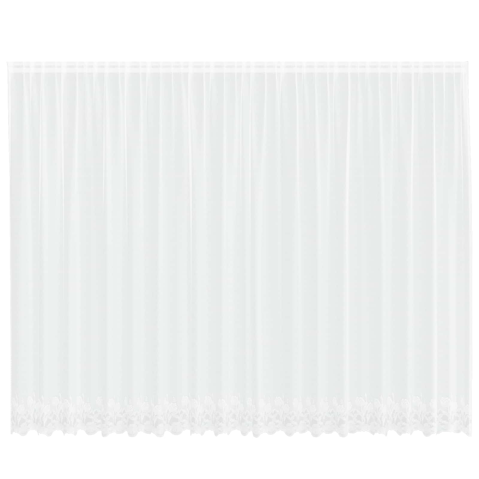 Lace Gardin Med Gardiner Blomstret 245 X 500 Cm Polyester - Billede 2