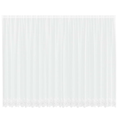 Lace Gardin Med Gardiner Blomstret 245 X 500 Cm Polyester - Billede 2