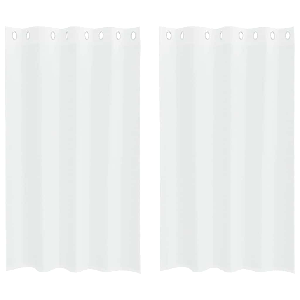 Voile Gardin Med Gardiner 2 Dele 175 X 140 Cm Polyester - Billede 2