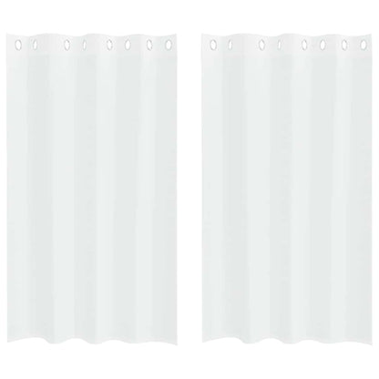 Voile Gardin Med Gardiner 2 Dele 175 X 140 Cm Polyester - Billede 2