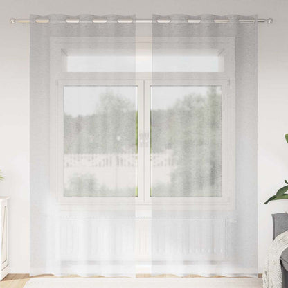 Voile Gardin Med Gardiner 2 Dele 175 X 140 Cm Polyester