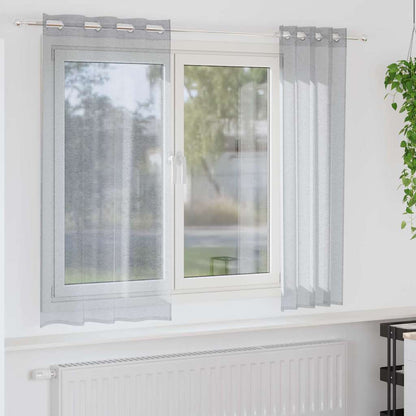 Voile Gardin Med Gardiner 2 Dele 175 X 140 Cm Polyester