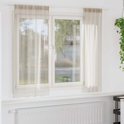 Voile Gardin Med Gardiner 2 Dele 175 X 140 Cm Polyester