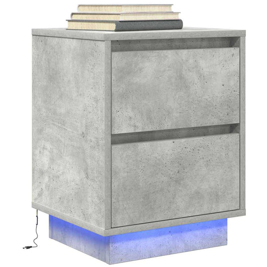 Sengeskab Med Led-Lys 38X34X