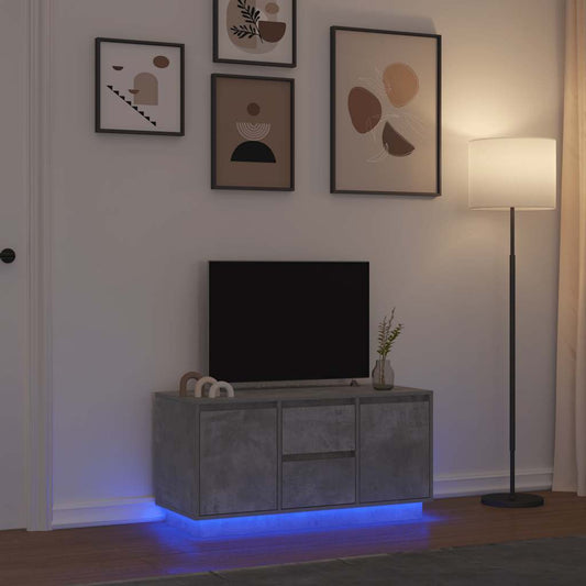 Sengebord Med Led-Lys 100X41X50 Cm
