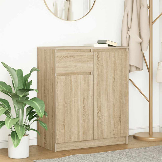Skænk Med Skuffe 71X35X84 Cm Konstrueret Træ