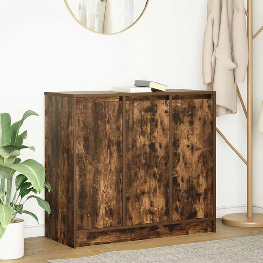 Skænk 85X34X76 Cm Konstrueret Træ Etræsfarve