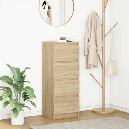 Skænk 37,5x35x99 Cm Konstrueret Træ - Variant 861699