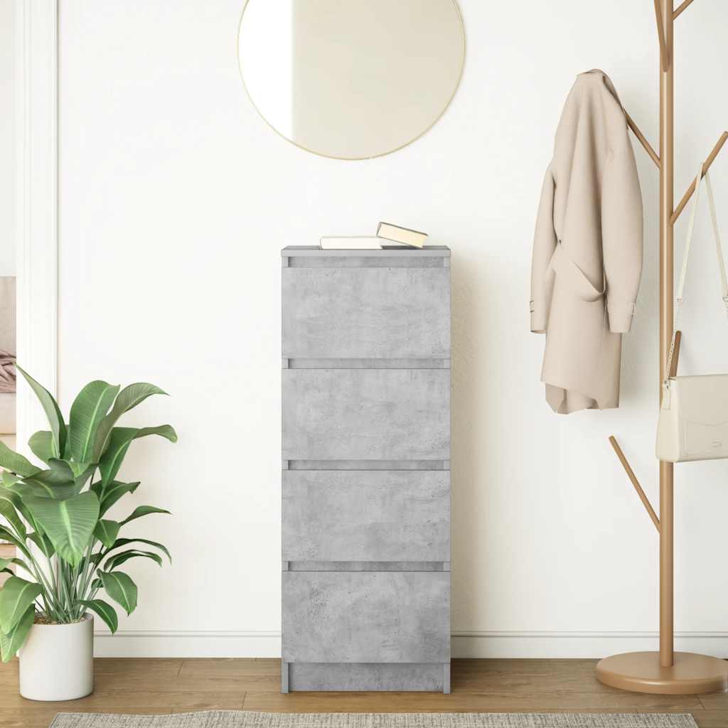 Skænk 37,5x35x99 Cm Konstrueret Træ - Billede 3