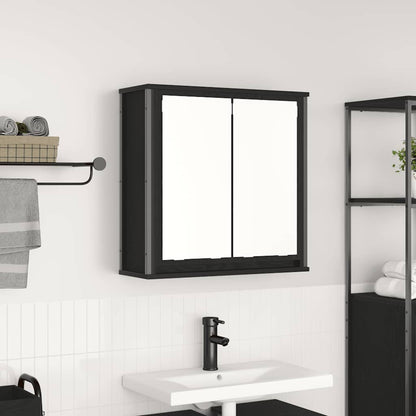 Vægskab Til Badeværelse Med Spejl 60x21x60 Cm - Variant 861897