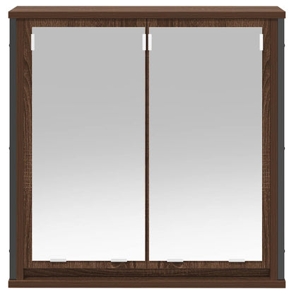Vægskab Til Badeværelse Med Spejl 60x21x60 Cm - Billede 5