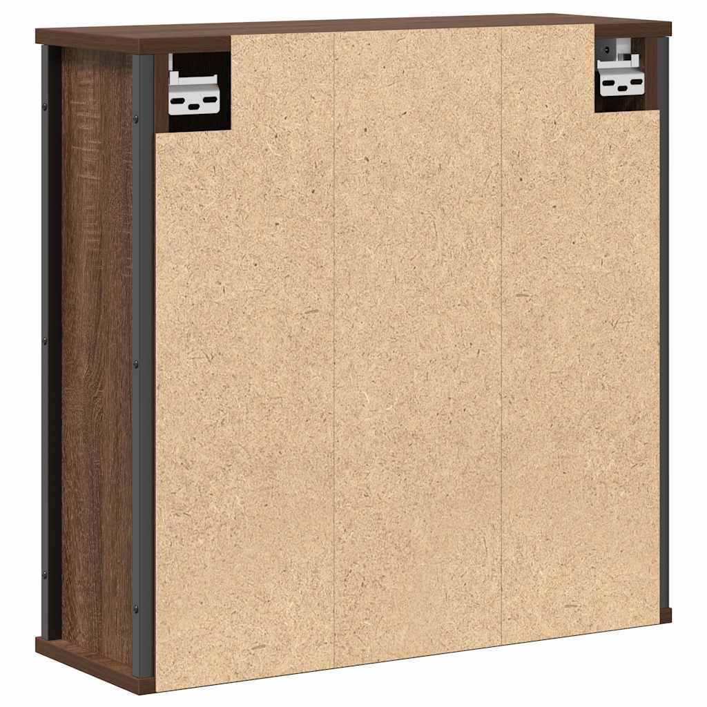 Vægskab Til Badeværelse Med Spejl 60x21x60 Cm - Billede 7