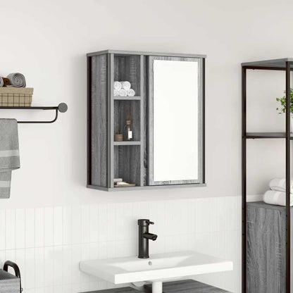 Vægskab Til Badeværelse Med Spejl 50x21x60 Cm - Variant 861905