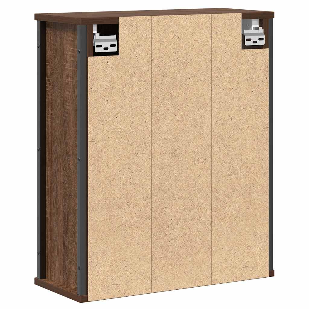 Vægskab Til Badeværelse Med Spejl 50x21x60 Cm - Billede 8