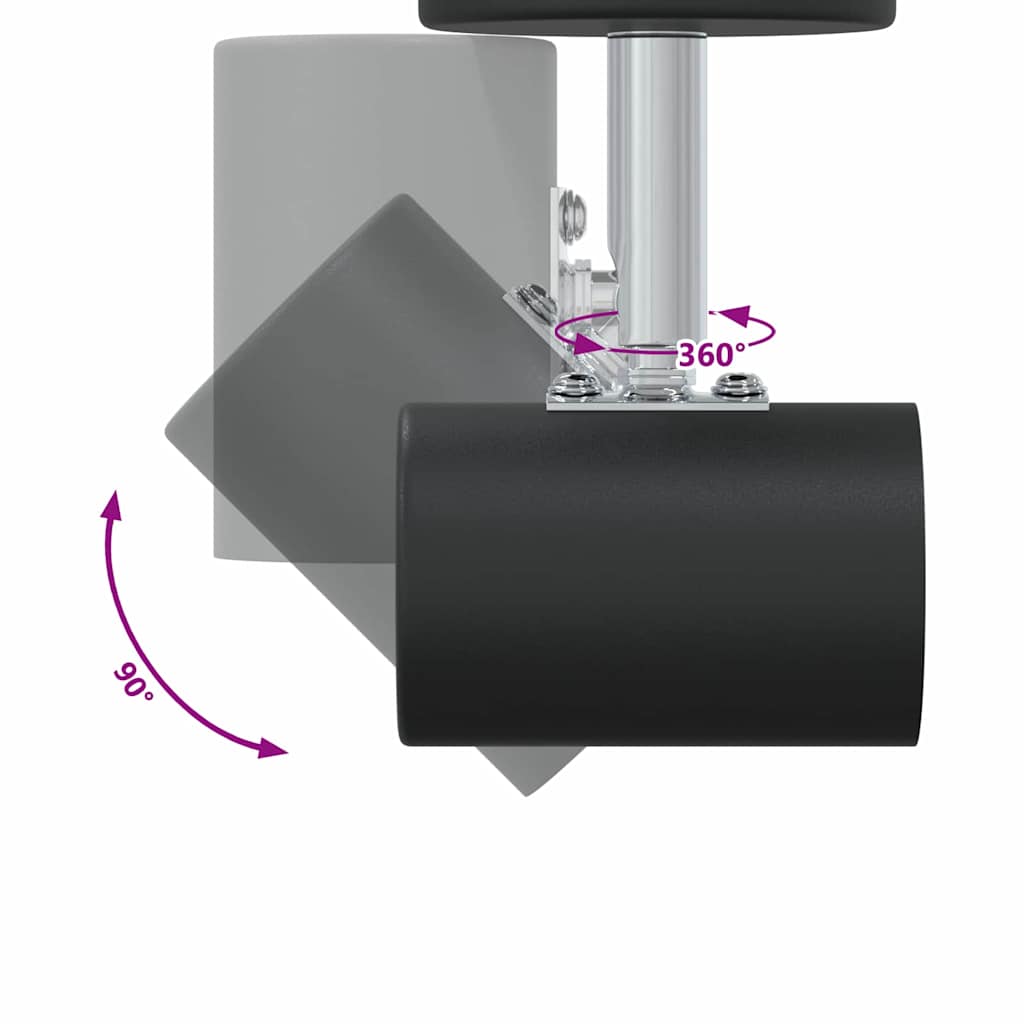 Loftsspot Sort 6.5 X 6 X 11.5 Cm Stål - Billede 13