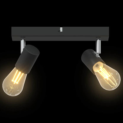 Loftsspot Sort 26 X 6.5 X 11.5 Cm Stål - Billede 12