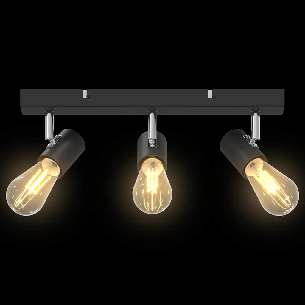 Loftsspot Sort 38 X 6.5 X 11.5 Cm Stål - Billede 12