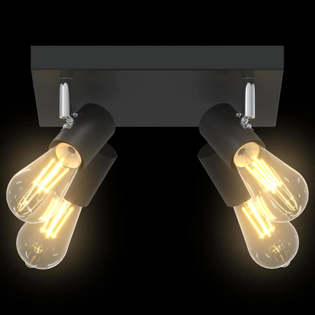 Loftsspot Sort 26.5 X 26 X 11.5 Cm Stål - Billede 12