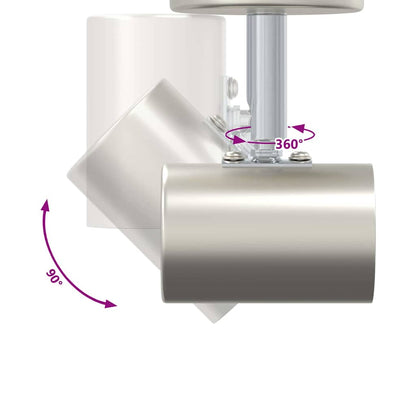 Loftsspot Børstet Nikkel 26.5 X 26 X 11.5 Cm Stål - Billede 13