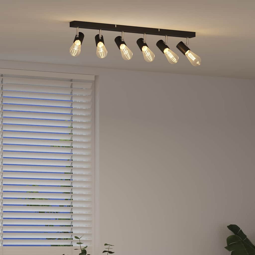 Loftsspot Sort 73 X 6.5 X 11.5 Cm Stål - Billede 4