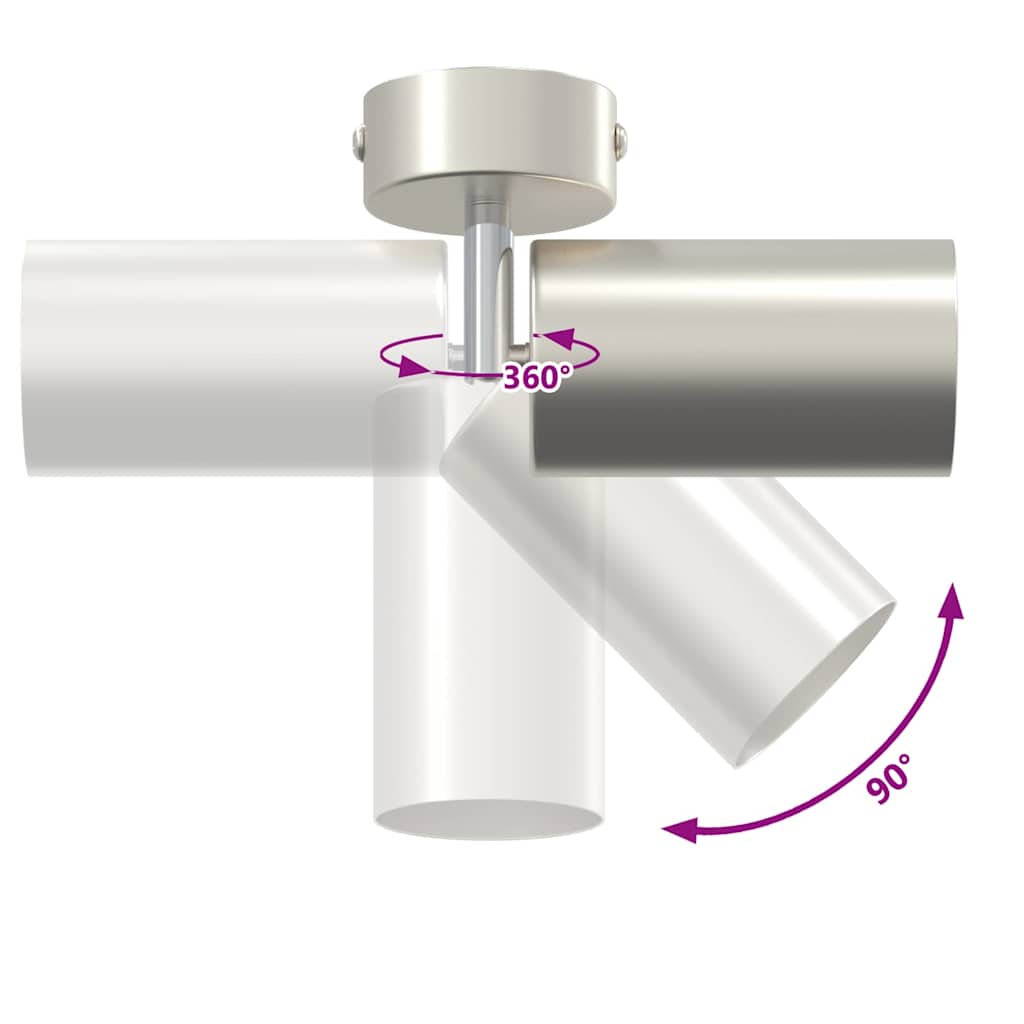 Loftsspot Med Spotlights 6 X 6 X 16 Cm Metal - Billede 13