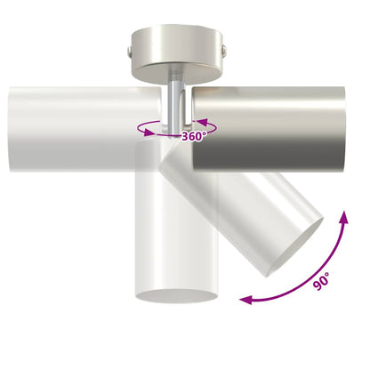 Loftsspot Med Spotlights 6 X 6 X 16 Cm Metal - Billede 13
