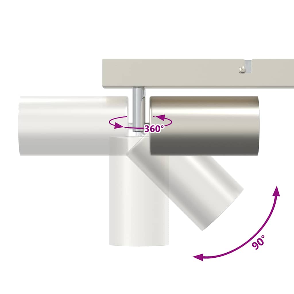 Loftsspot Børstet Nikkel 26 X 5.5 X 16.5 Cm Stål - Billede 13