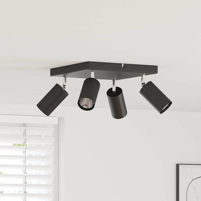 Loftsspot Med Spotlights 26 X 26 X 16 Cm Metal - Variant 4108200