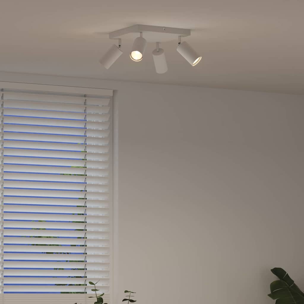 Loftsspot Hvid 26 X 26 X 16.5 Cm Stål - Billede 4