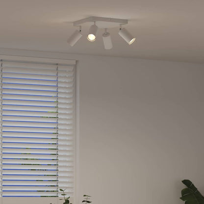 Loftsspot Hvid 26 X 26 X 16.5 Cm Stål - Billede 4