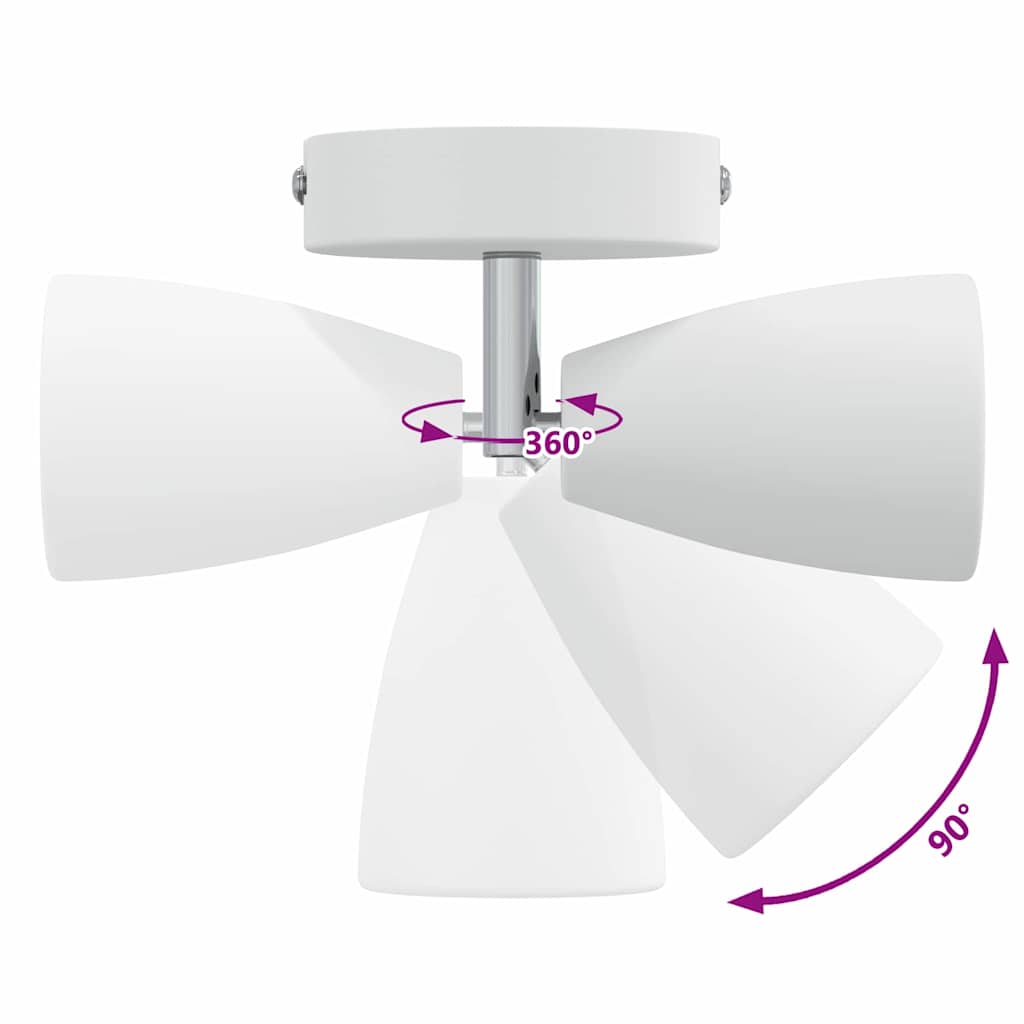 Loftsspot Hvid 8 X 8 X 14.5 Cm Stål - Billede 13