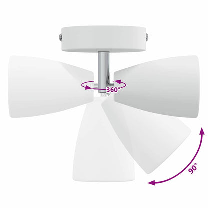 Loftsspot Hvid 8 X 8 X 14.5 Cm Stål - Billede 13