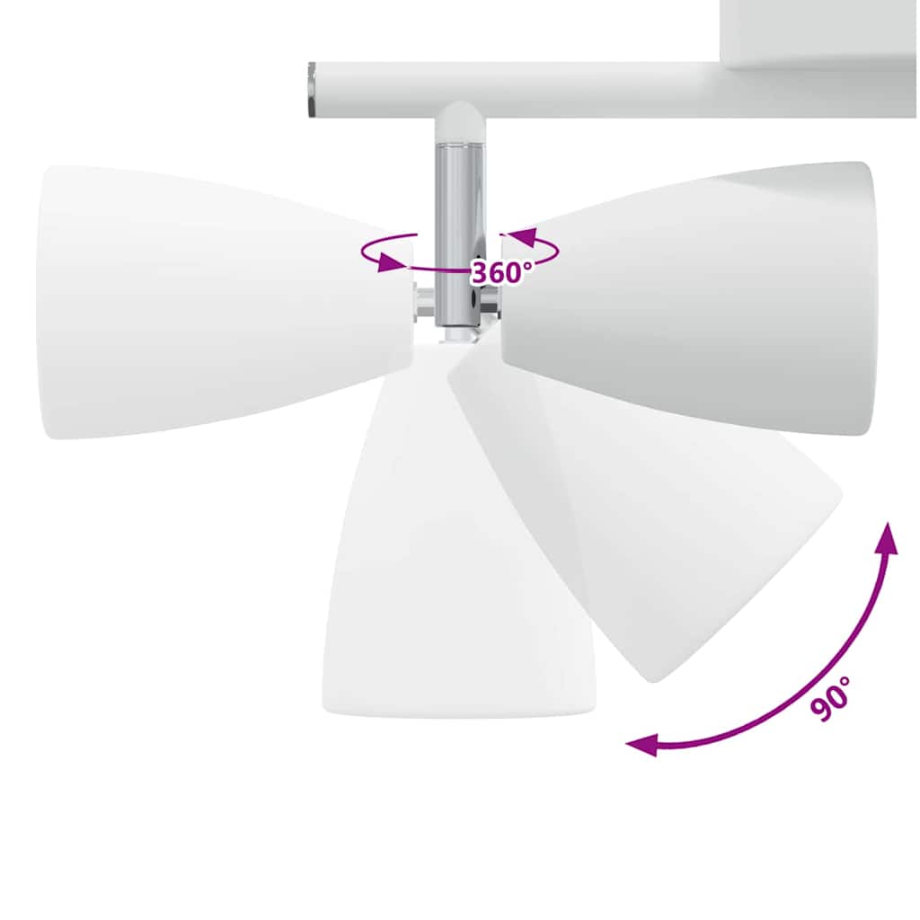 Loftsspot Hvid 25.5 X 8 X 15.5 Cm Stål - Billede 13