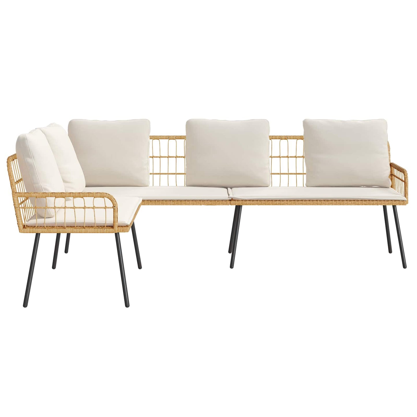Sofa Med Pude 173 X 231 X 90 Cm Stål - Billede 3