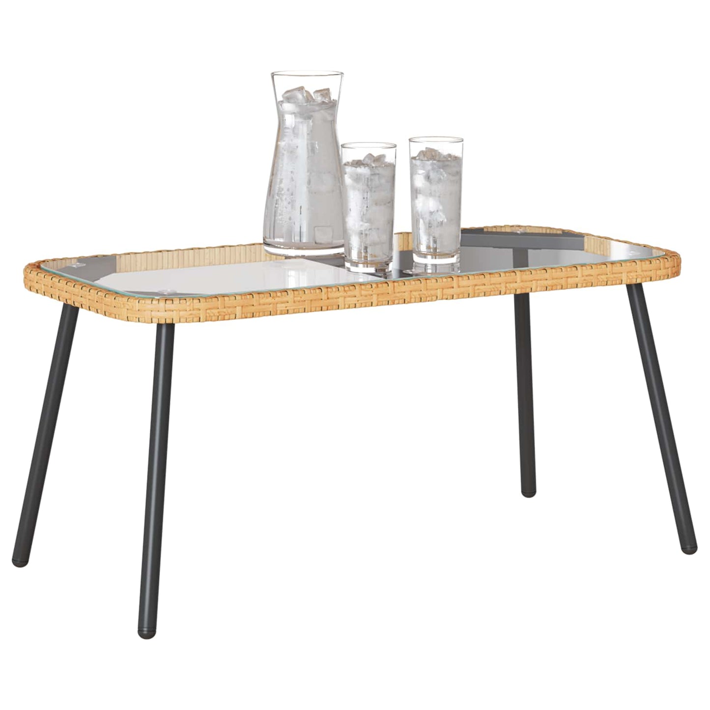 Sofabord Og 90 X 45 X 43 Cm Polyrattan - Billede 3