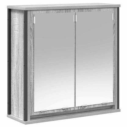 Badeværelsesmøbel Sæt Med Hylde 5 Pcs Grå 76,5 X 35 X 95 Cm - Billede 8