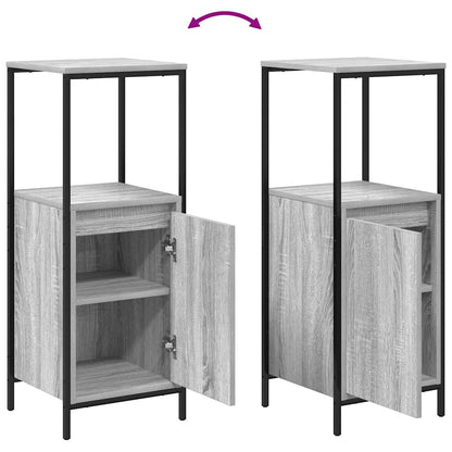 Badeværelsesmøbel Sæt Med Hylde 5 Pcs Grå 76,5 X 35 X 95 Cm - Billede 11