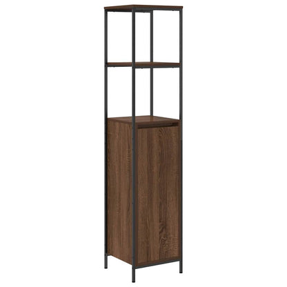 Badeværelsesmøbel Sæt Med Hylde 5 Pcs Brun 76,5 X 35 X 95 Cm - Billede 7