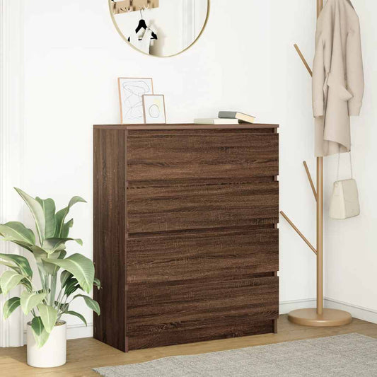 Skænk 80X35X99 Cm Konstrueret Træ Etræsfarve