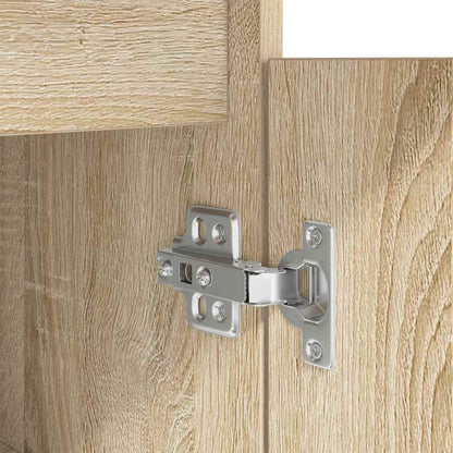 Bord Med Skuffe Sonoma-eg 140 X 49 X 76 Cm Konstrueret Træ - Billede 11