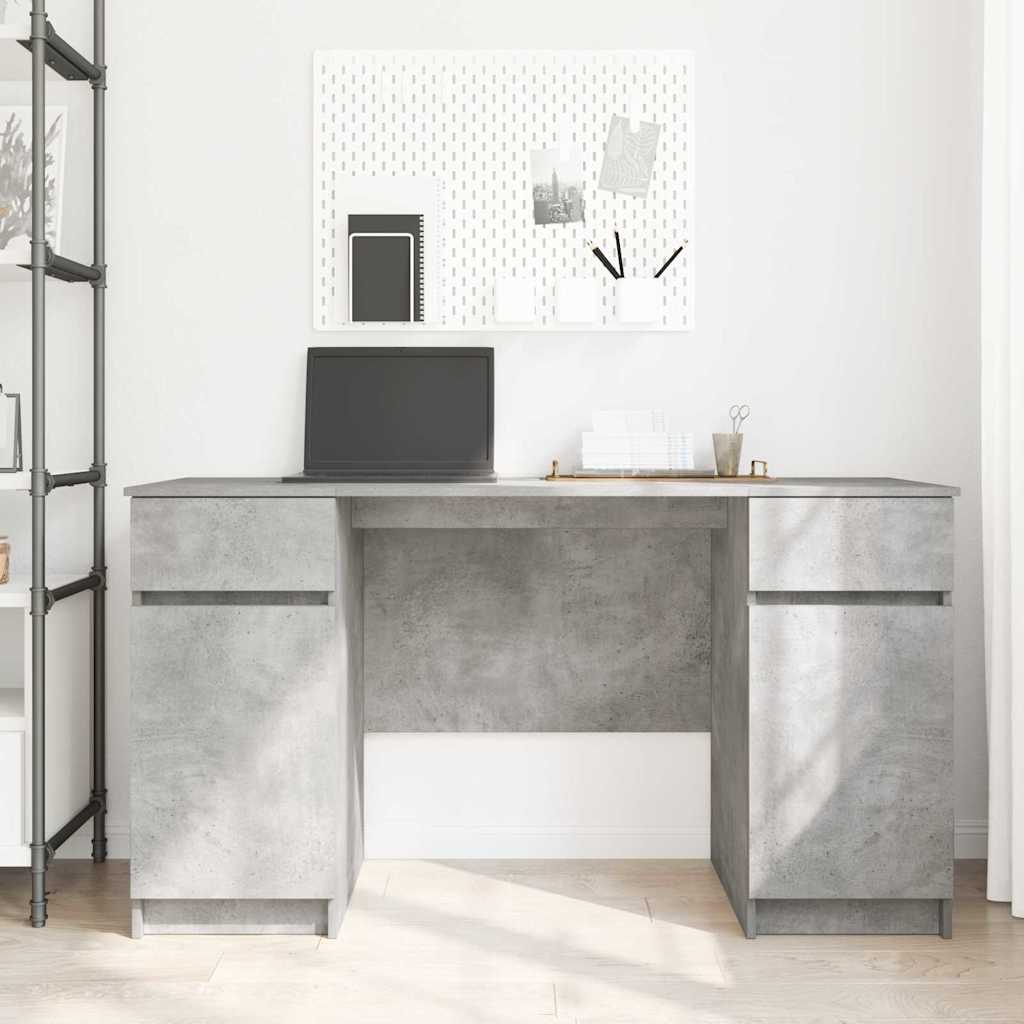 Bord Med Skuffe 140 X 49 X 76 Cm Konstrueret Træ - Billede 4