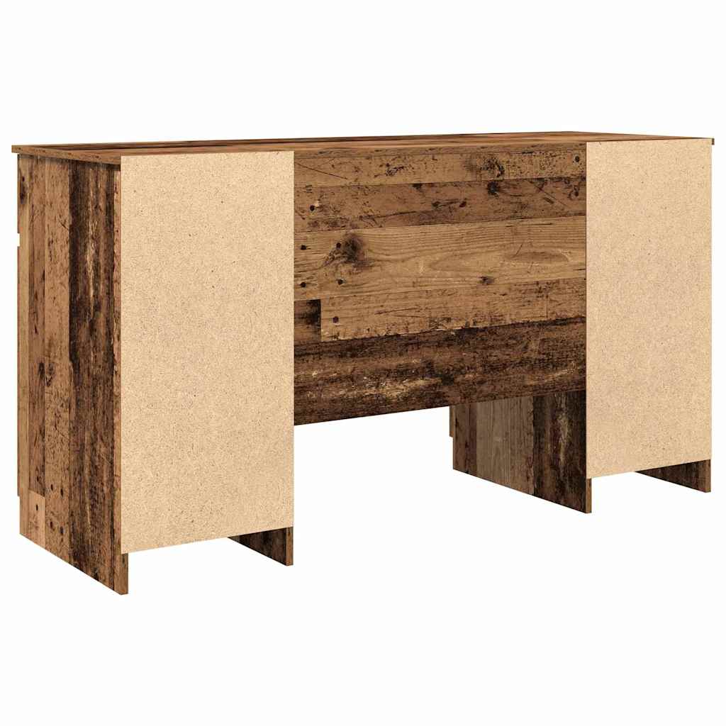 Bord Med Skuffe Gammelt Træ 140 X 49 X 76 Cm Konstrueret Træ - Billede 6
