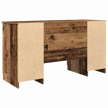 Bord Med Skuffe Gammelt Træ 140 X 49 X 76 Cm Konstrueret Træ - Billede 6