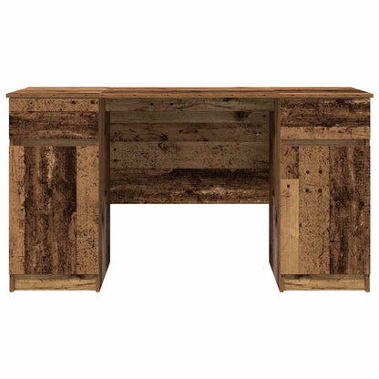 Bord Med Skuffe Gammelt Træ 140 X 49 X 76 Cm Konstrueret Træ - Billede 7
