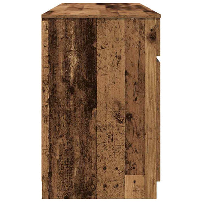 Bord Med Skuffe Gammelt Træ 140 X 49 X 76 Cm Konstrueret Træ - Billede 8