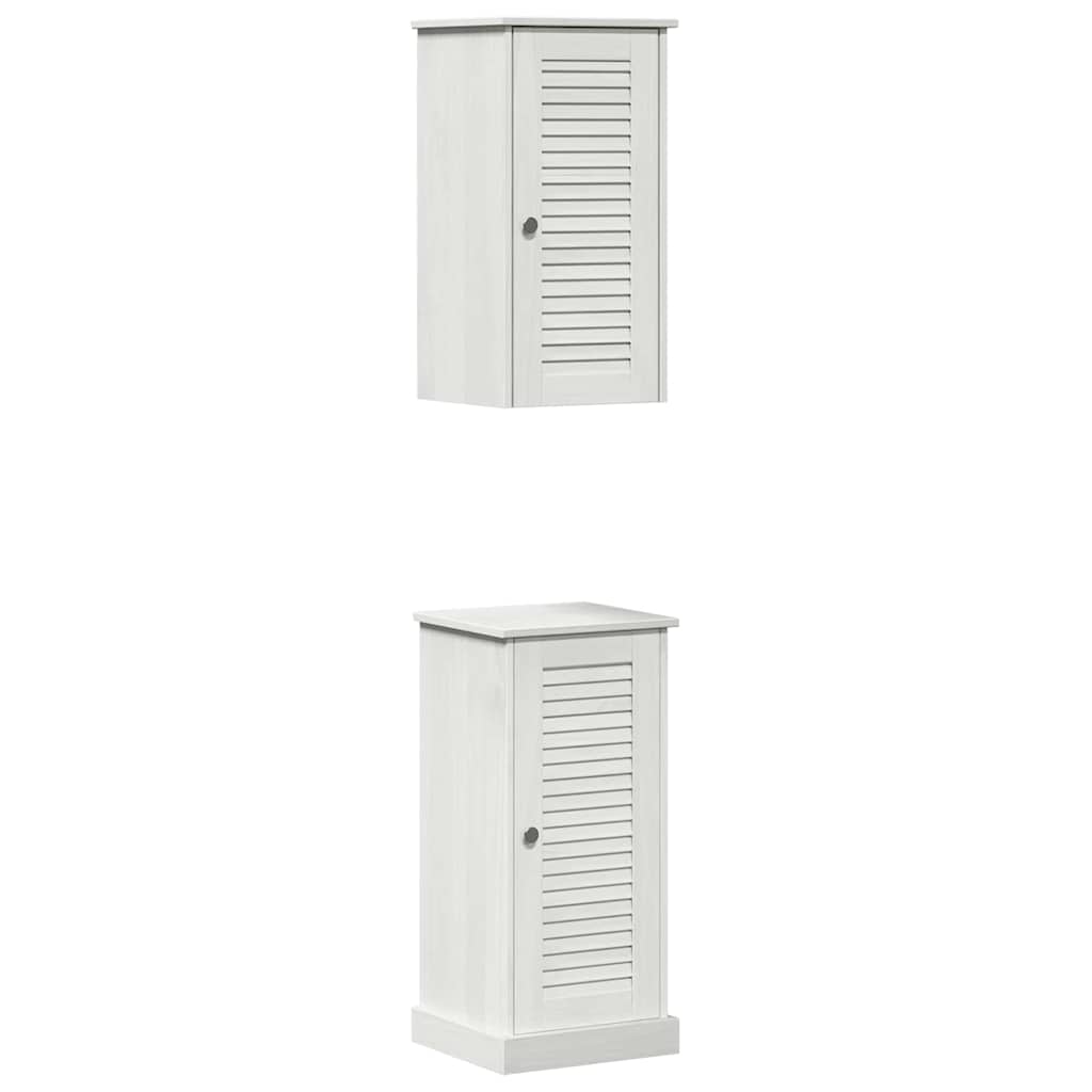 Badeværelsesmøbel Sæt Vigo 2 Pcs Antik Hvid 37 X 34 X 80 Cm - Billede 2