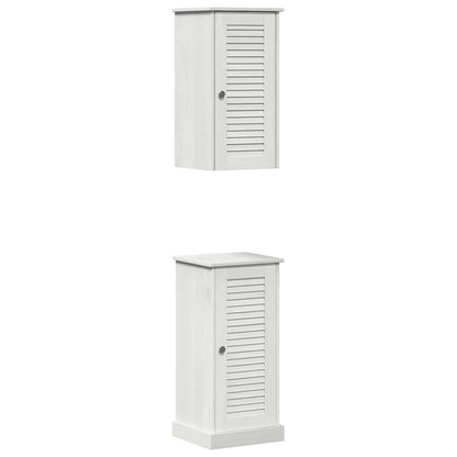 Badeværelsesmøbel Sæt Vigo 2 Pcs Antik Hvid 37 X 34 X 80 Cm - Billede 2