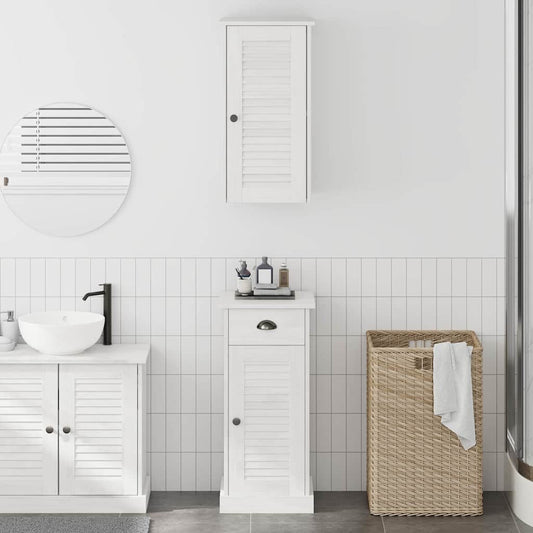 Badeværelsesmøbel Sæt Vigo 2 Pcs Brun Og Hvid 37 X 34 X 80 Cm - Hovedbillede