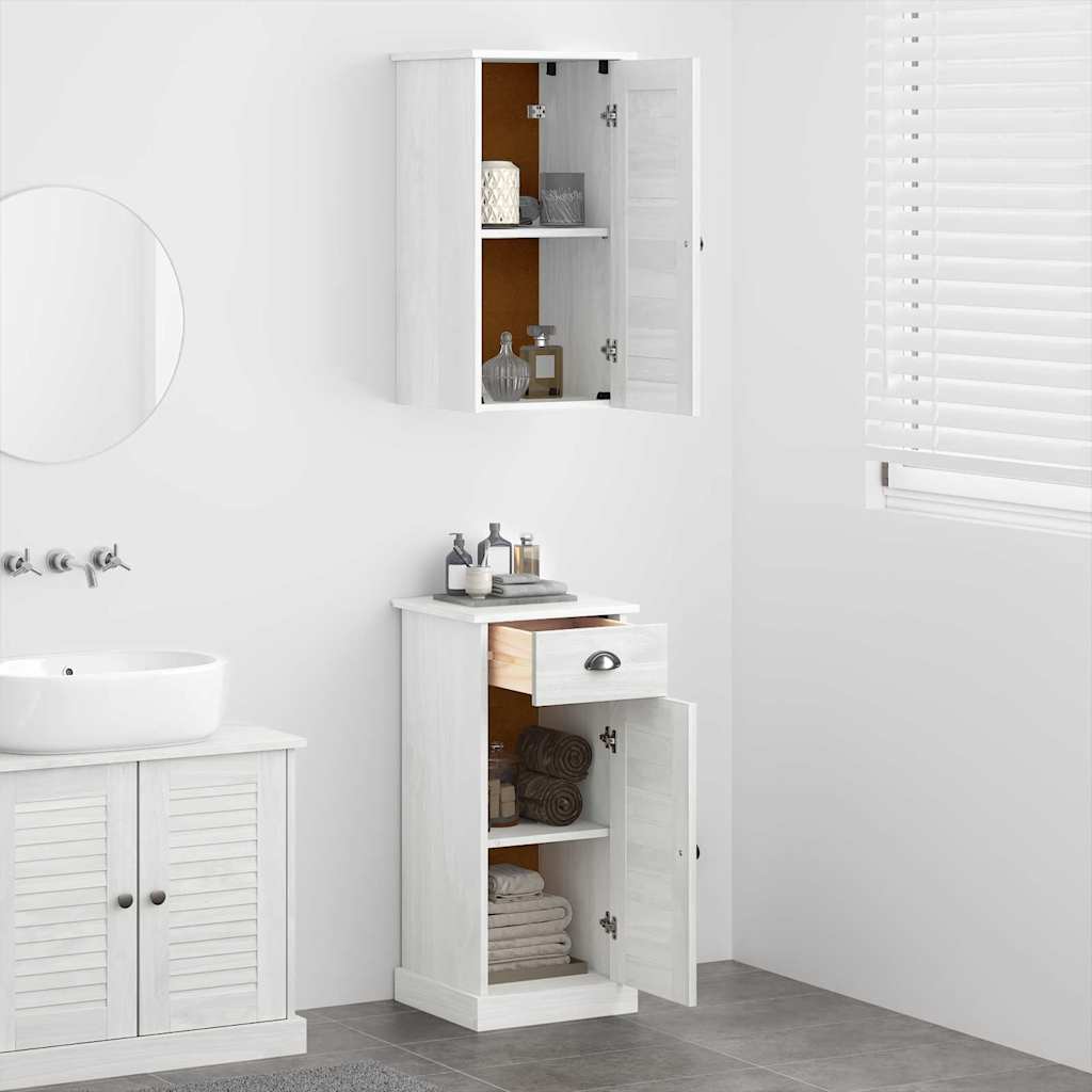 Badeværelsesmøbel Sæt Vigo 2 Pcs Brun Og Hvid 37 X 34 X 80 Cm - Billede 4