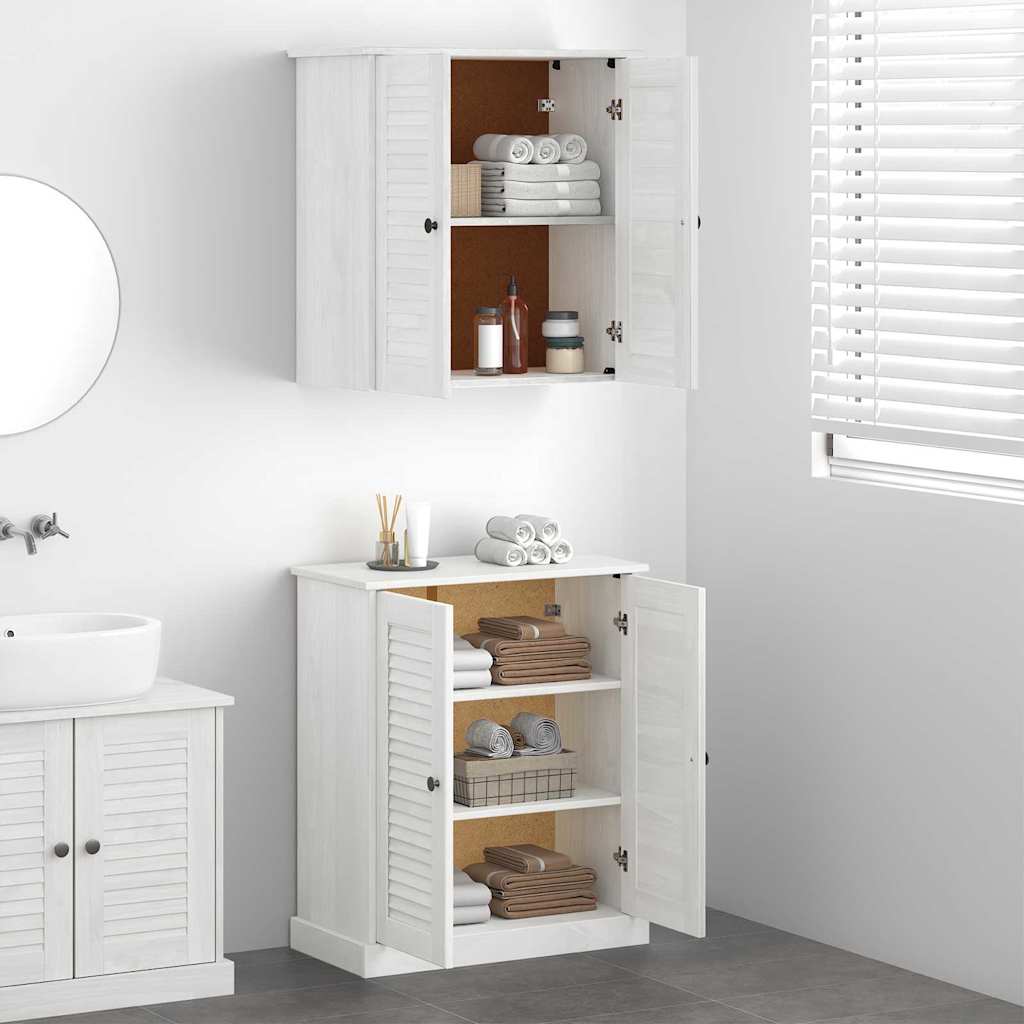 Badeværelsesmøbel Sæt Med Hylde 2 Pcs Brun 67.5 X 34 X 80 Cm - Billede 4